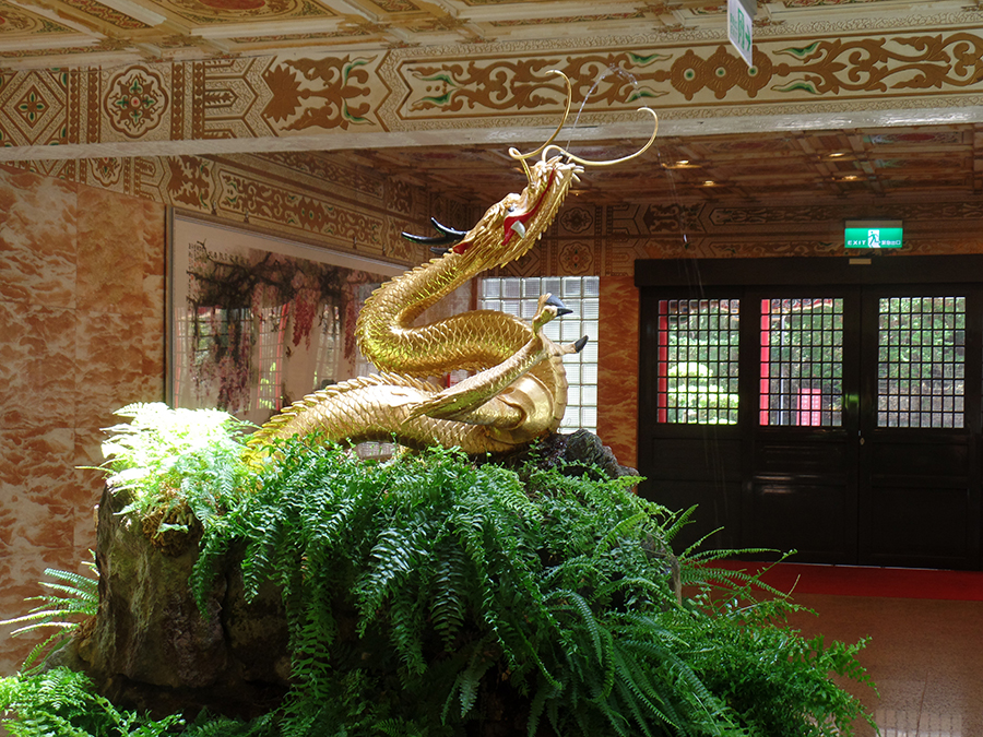 Dragon in Grand Hotel Showing Feng Shui