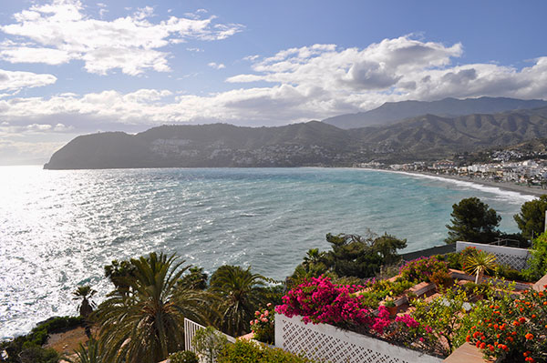 La Herradura beach from condo terrace