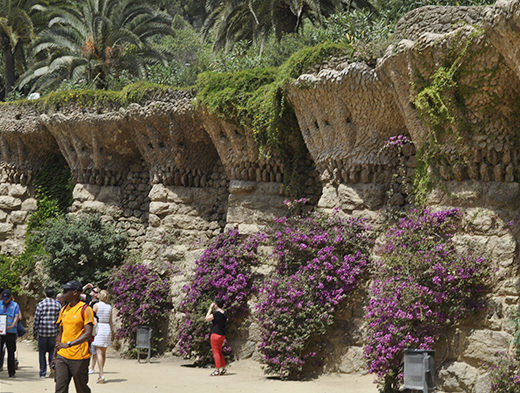 Gueill Park landscape feature (by Gaudi)