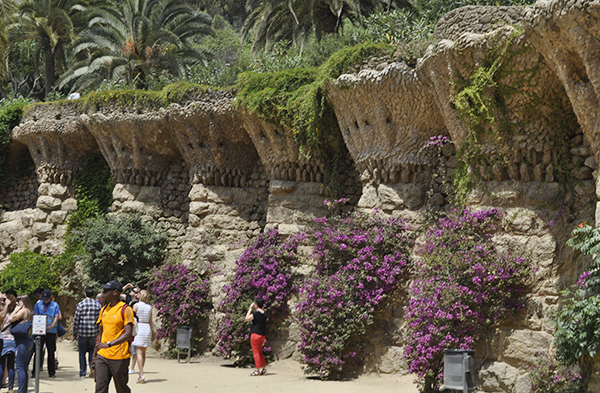 Gueill Park landscape feature (by Gaudi)